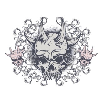Devil Skull model tricou