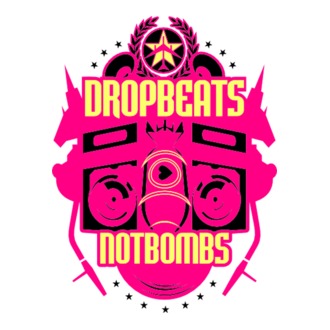 Drop Beats Not Bombs model tricou