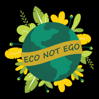 ECO NOT EGO model tricou