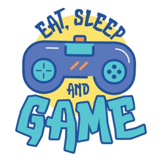 Eat Sleep and Game model tricou