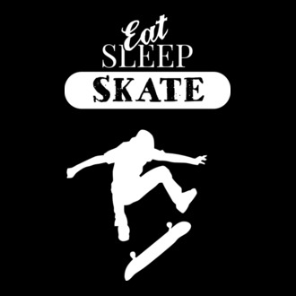 Eat sleep skate man model tricou