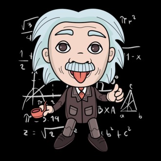 Caricatură Einstein model tricou