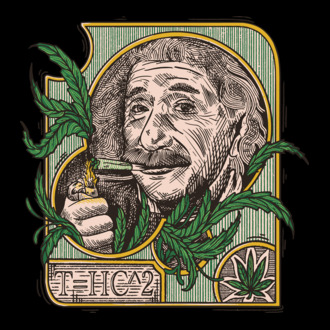 Einstein Marijuana THC model tricou