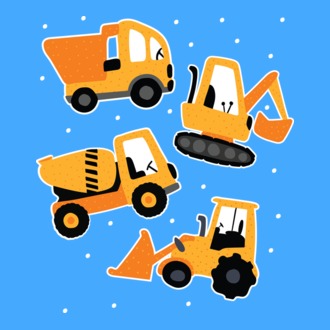 Vehicule de construcții model tricou