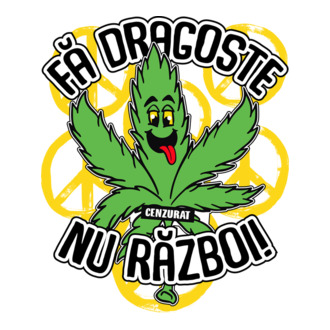 fă dragoste, nu război! (cenzurat) model tricou