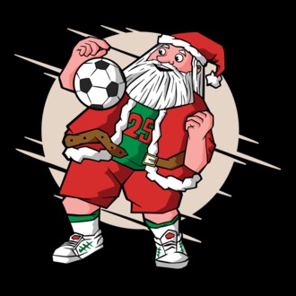 Moș Crăciun Fotbalist model tricou