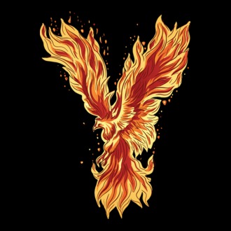 Pasărea Phoenix model tricou