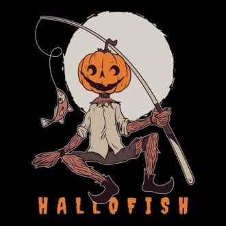 Hallofish - Pescar Halloween model tricou