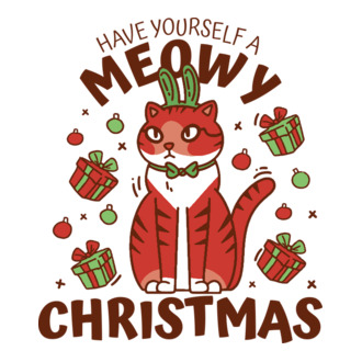 Have yourself a Meowy Christmas - Cicás Karácsony model tricou