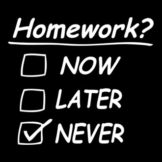Homework never model tricou