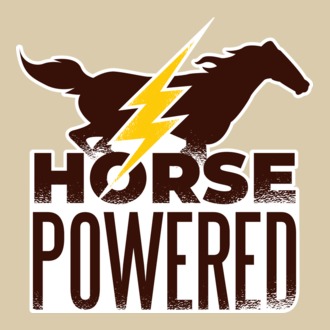 Horse Powered Cal-putere tricou călăreț model tricou