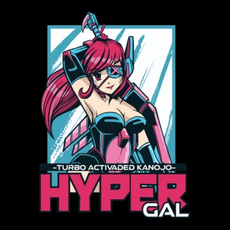 Hyper Gal - Fată Anime model tricou