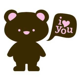 I Love You Bear model tricou