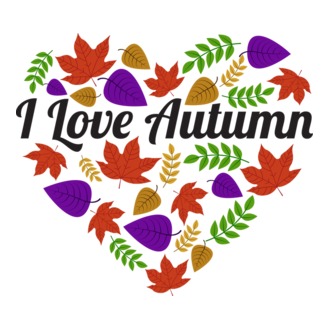 I love autumn model tricou
