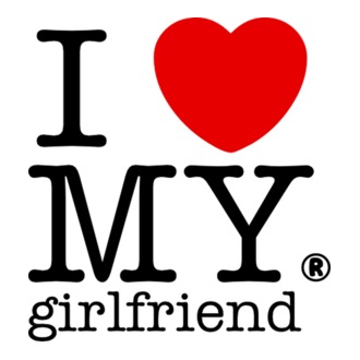 I love my Girlfriend model tricou