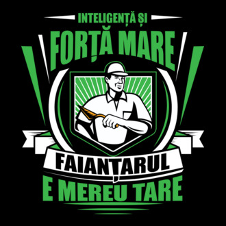 Inteligență și forță mare, faianțarul e mereu tare model tricou