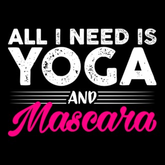 Yoga și mascara model tricou