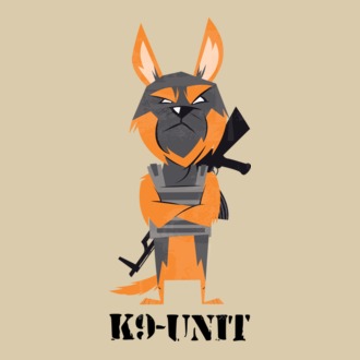 Unitatea K9 - Câine polițist model tricou