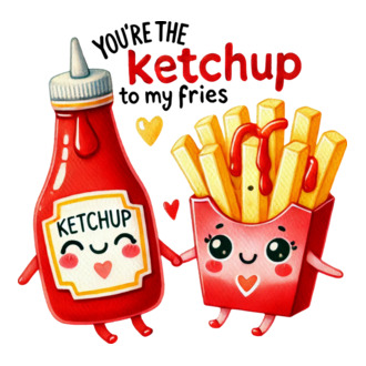 Ketchup to my Fries model tricou