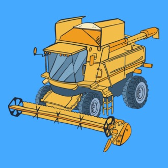 Combină agricolă model tricou