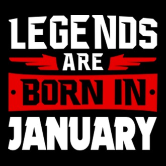 Legends are born in January model tricou