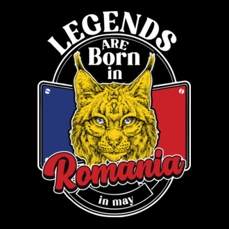 Legends are born in România may model tricou