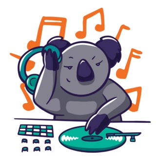 Koala DJ model tricou