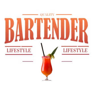Lifestyle Bartender model tricou