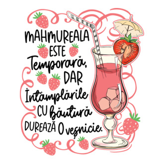 Mahmureala este temporară, dar întâmplările cu băutură durează o veșnicie model tricou