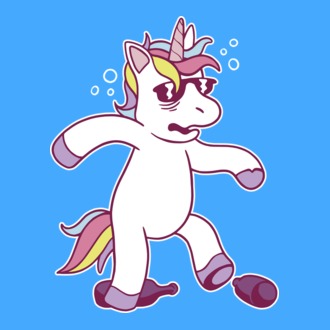 Mahmureală unicorn model tricou