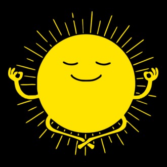 Soare meditând model tricou
