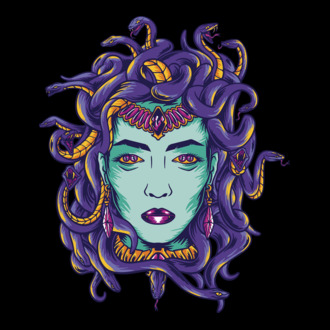 Cap de meduză model tricou