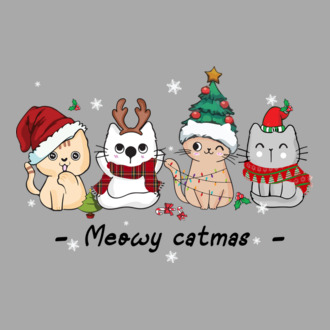 Meowy catmas 2 model tricou
