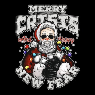 Merry Crisis and Happy New Fear model tricou