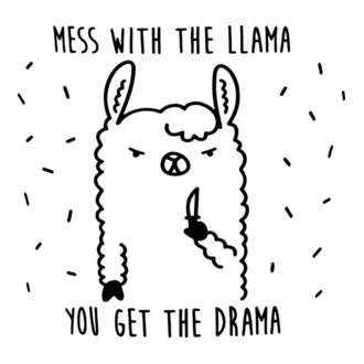 Mess with the lama model tricou