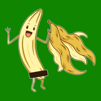 Banană goală model tricou