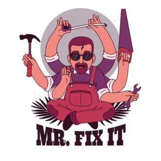 Dl. Fix It - om priceput la toate model tricou