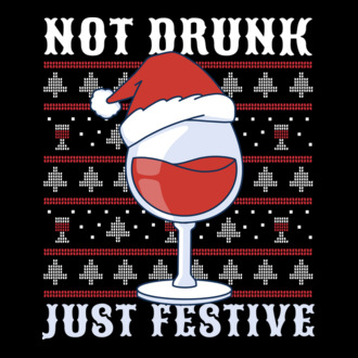Not drunk just festive ugly sweater model tricou