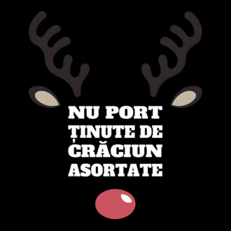 Nu port ținute de crăciun asortate crăciun chiar căprioară Negru model tricou