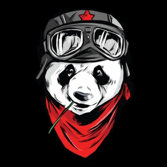 Panda Gerilla model tricou