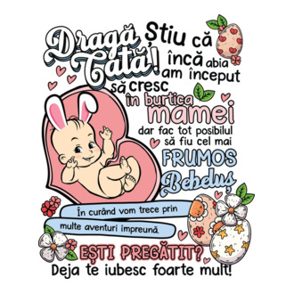Paști Dragă tată model tricou