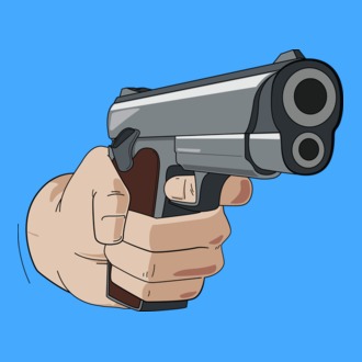 Pistol model tricou