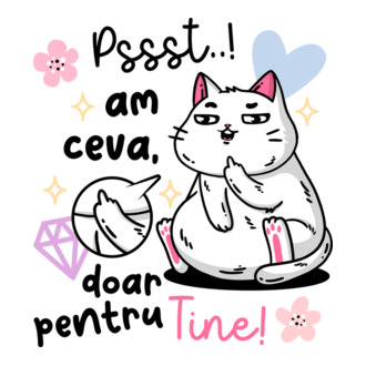 Pssst, am ceva doar pentru tine! model tricou