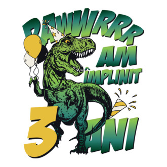 Rawr Am împlinit 3 ani model tricou