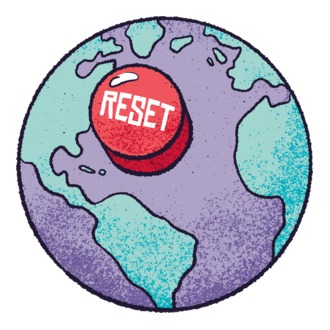 Reset Pământ model tricou