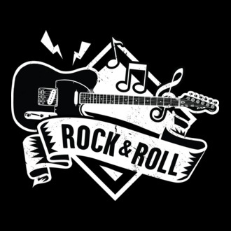 Rock & Roll chitară model tricou