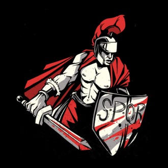 SPQR războinic Roman model tricou