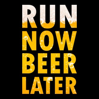 Run now beer later model tricou