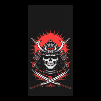 Samurai skull model tricou