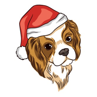 Santa Cocker Spaniel model tricou